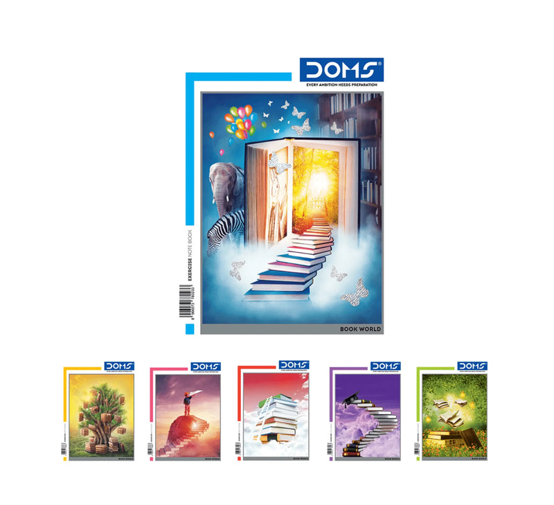 DOMS Single Line Notebook(Book World Series)