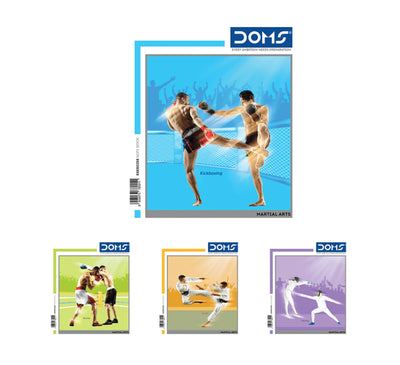 DOMS Medium Square 12 MM Notebook (Martial Arts Series)