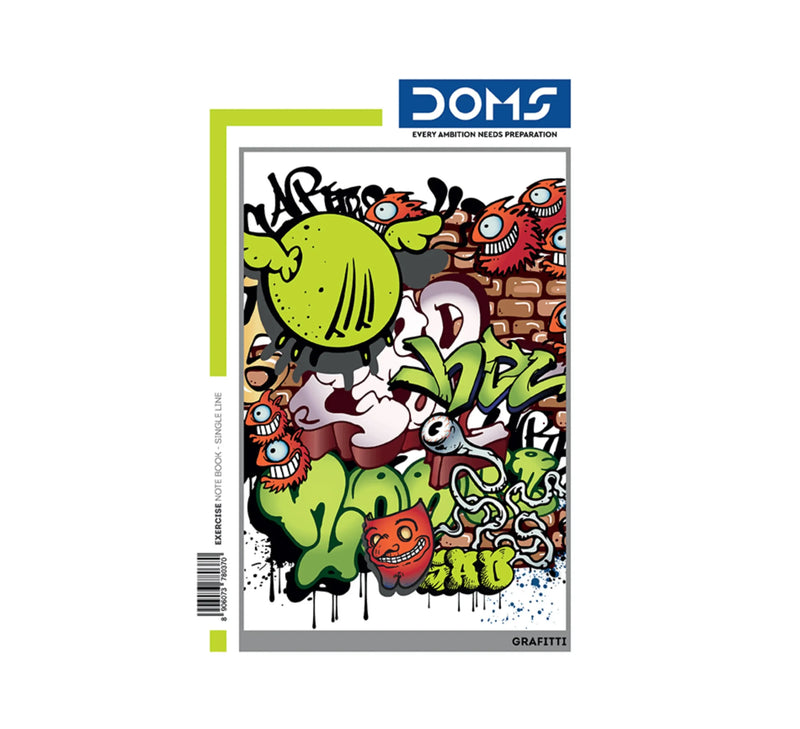 DOMS Single Line Notebook(Graffiti Series)