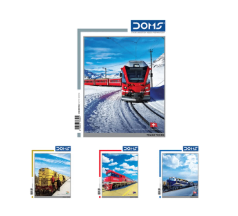 DOMS 3 in 1 Notebook (Train Tours Series)