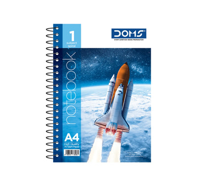 DOMS 1 Subject Spiral Notebook(Space Series) – Single Line