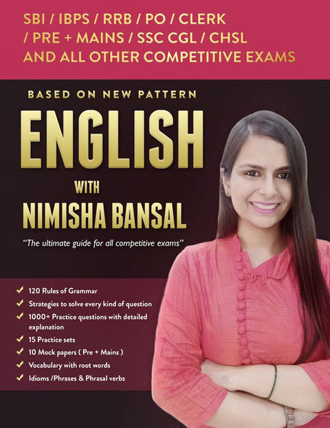 English with Nimisha Bansal: The Ultimate Guide for All Competitive Exams (120 Rules of Grammar)