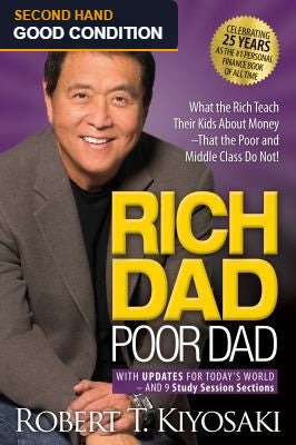 Rich Dad Poor Dad by Robert T. Kiyosaki - second hand book, good condition