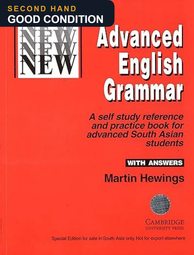Advanced English Grammar with Answers by Martin Hewings — second hand, good condition
