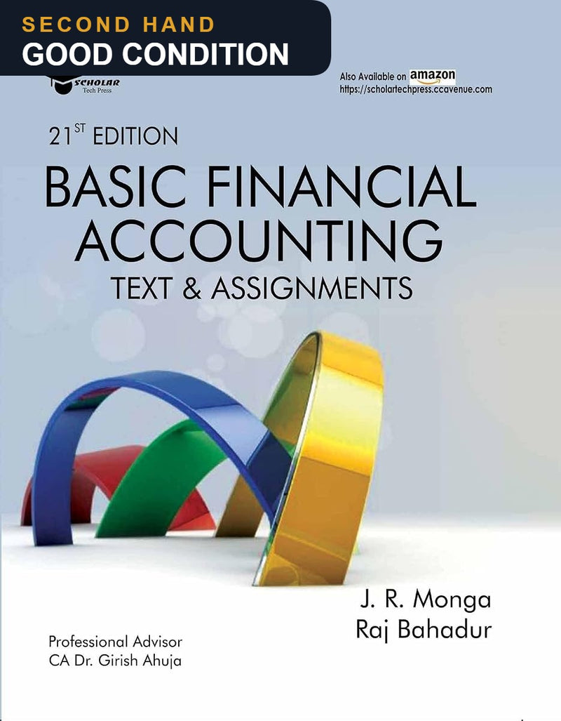 Basic Financial Accounting by Monga and Bahadur — second hand, good condition