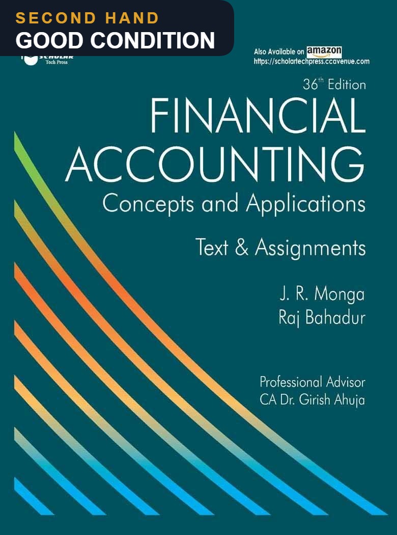 Financial Accounting Concepts and Applications by Monga and Bahadur — second hand, good condition