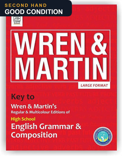 Key to Wren and Martin English Grammar — second hand, good condition