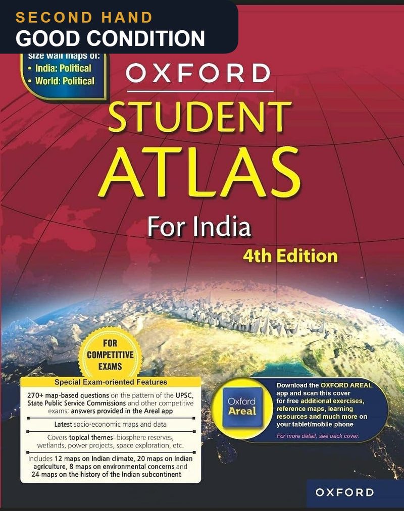 Oxford Student Atlas for India 4th Edition — second hand, good condition