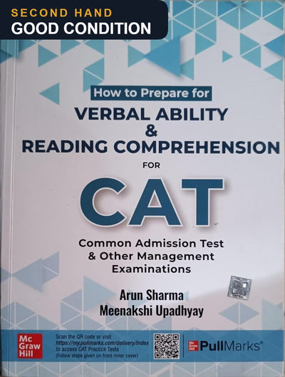 Verbal Ability and Reading Comprehension for CAT by Arun Sharma — second hand, good condition