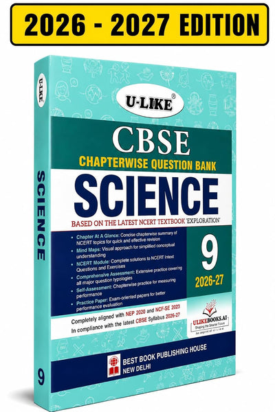 U-Like Science Class 9 Question Bank 2026-27