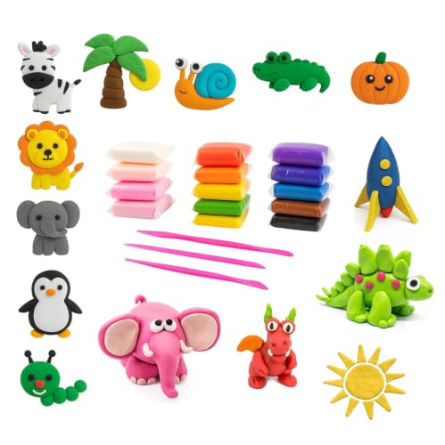 Zesto air dry clay pack contents